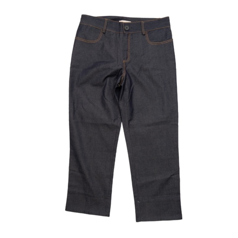 EKLE Mid-Rise Wide Leg Jeans, Blue, Size 8 | IT 42